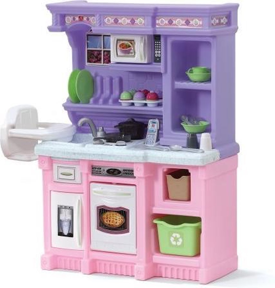 Step2 kleine bakker speelgoedkeuken 105 cm roze/paars