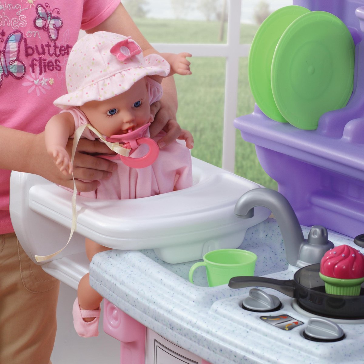 Step2 kleine bakker speelgoedkeuken 105 cm roze/paars