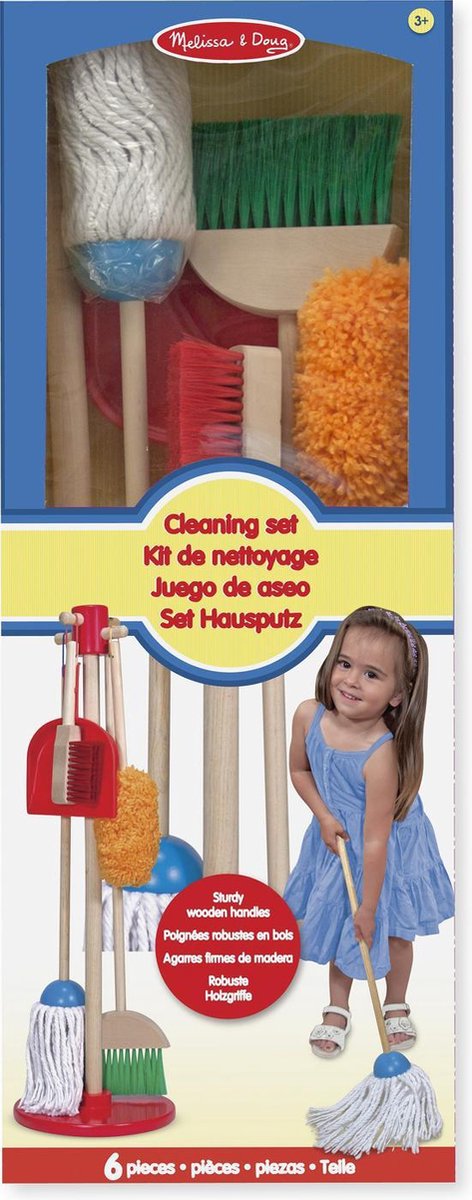 Melissa & Doug houten schoonmaakset 6 delig