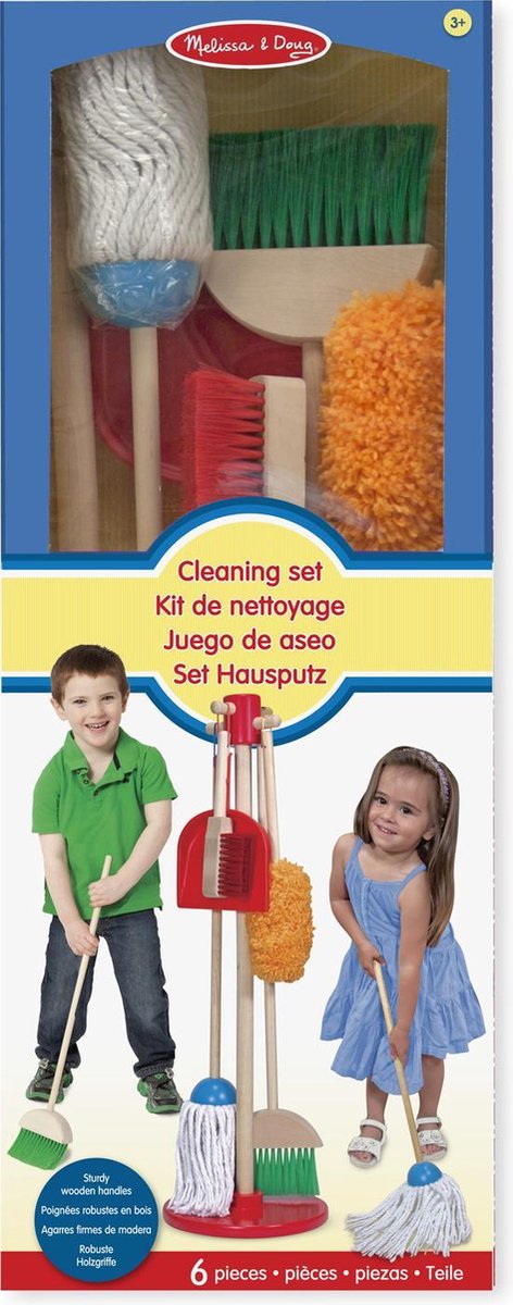 Melissa & Doug houten schoonmaakset 6 delig