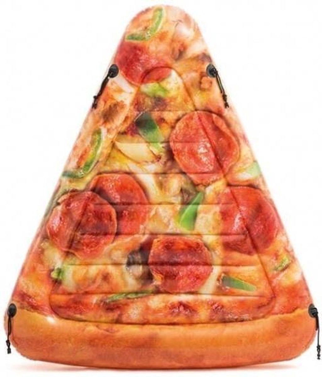 Intex luchtbed pizzapunt 175 x 145 cm bruin - Oranje