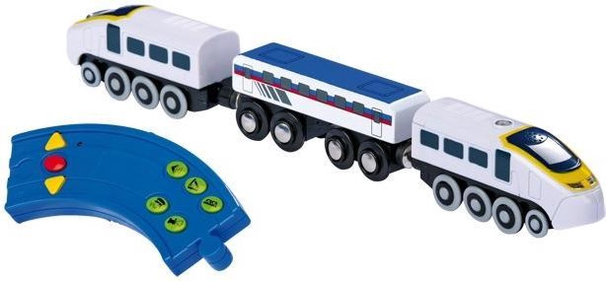 Base Toys Elektrische Trein - Blauw