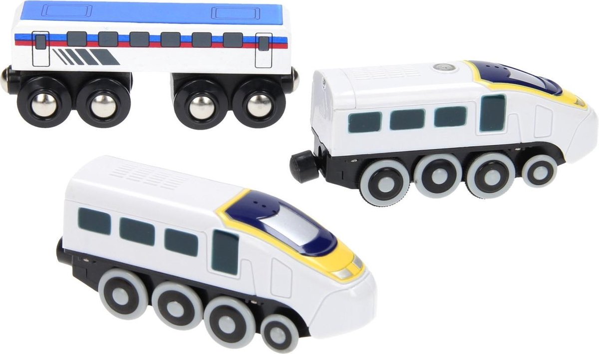Base Toys Elektrische Trein - Blauw