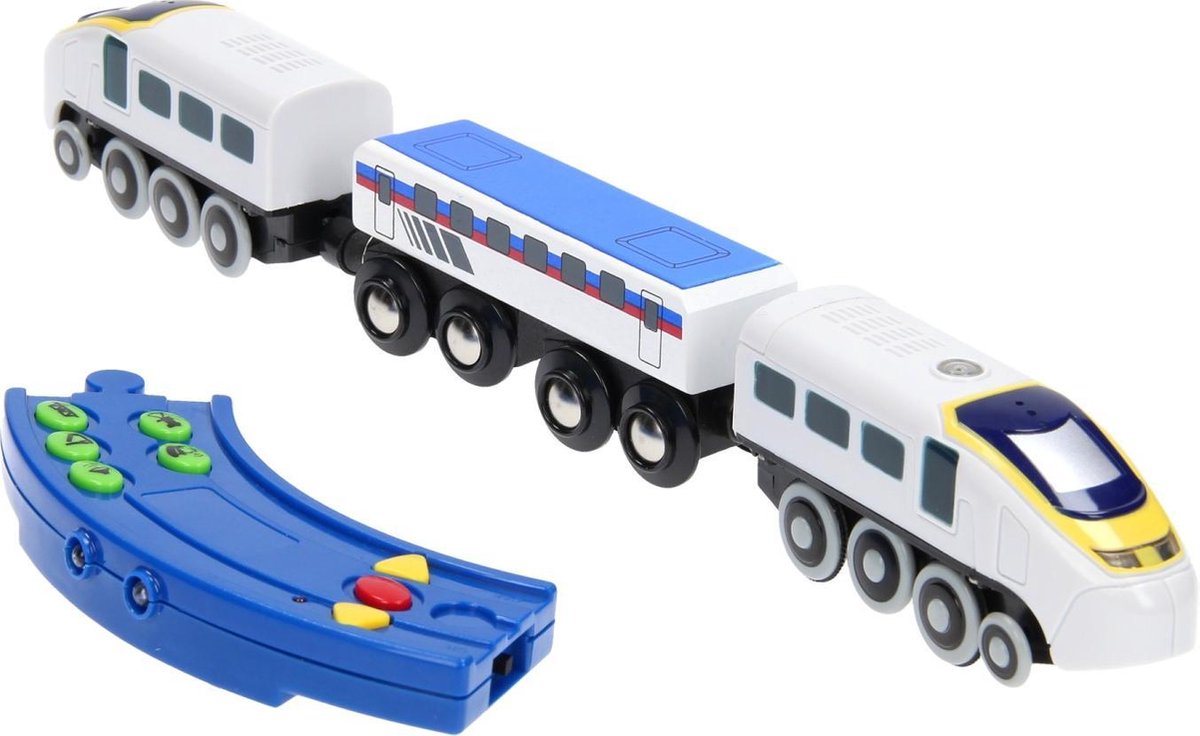 Base Toys Elektrische Trein - Blauw