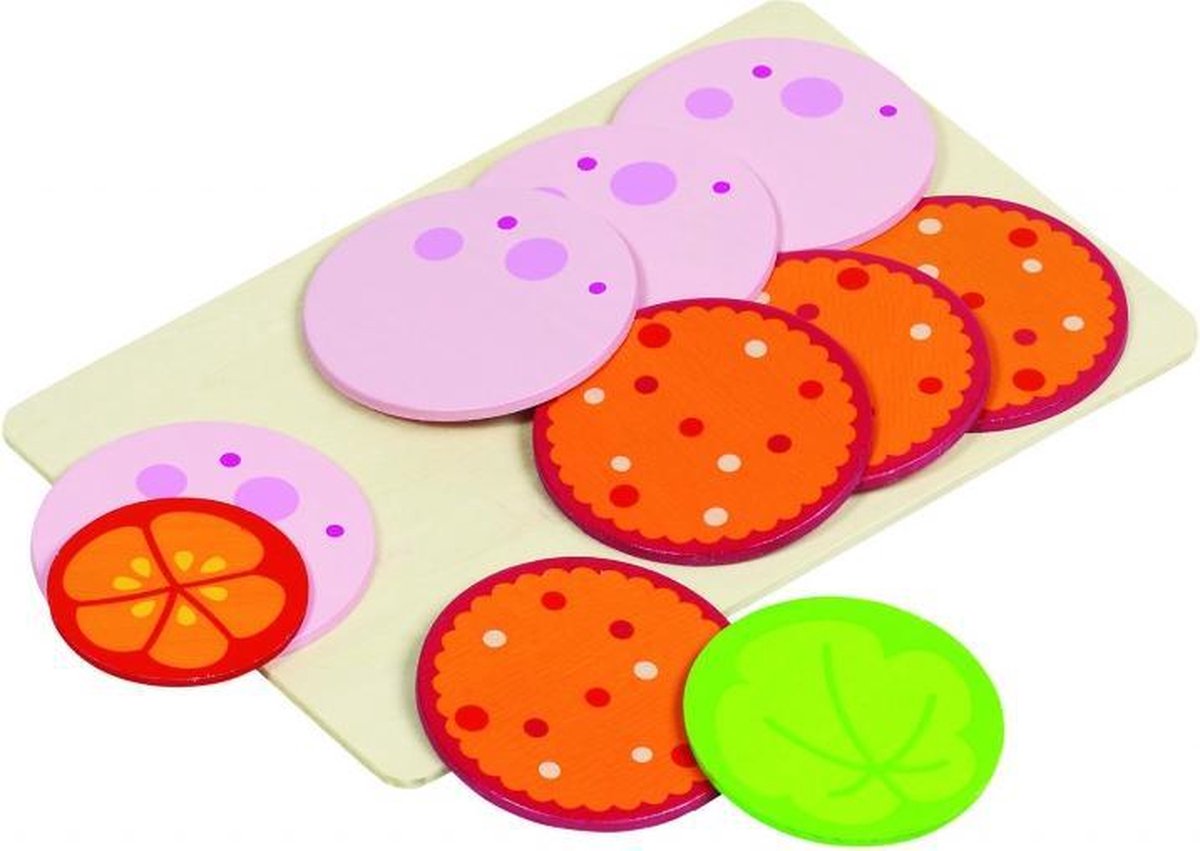 Goki Sneetjes Worst SLA en Tomaat - Roze