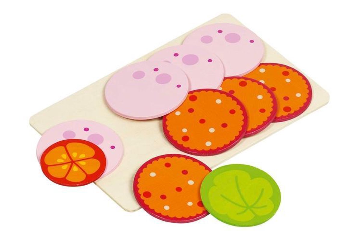 Goki Sneetjes Worst SLA en Tomaat - Roze