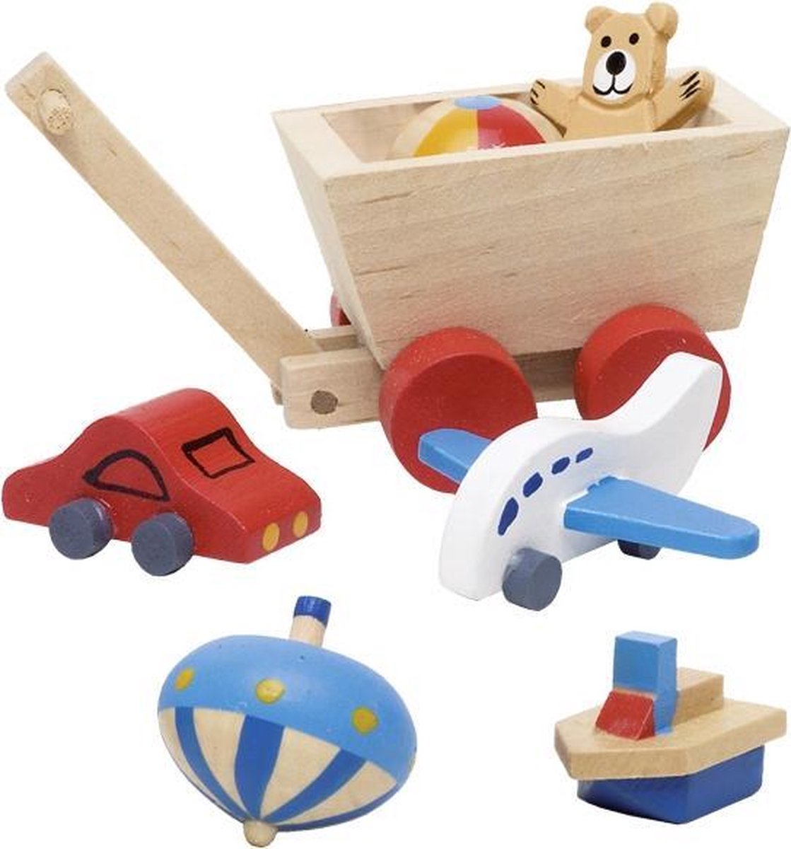 Goki Houten Poppenhuis Kinderkamer Accessoires 7 Delig