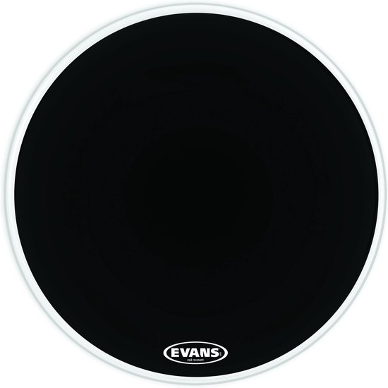 Evans BD16RB-NP EQ3 No Port Resonant Black 16 inch bassdrumvel