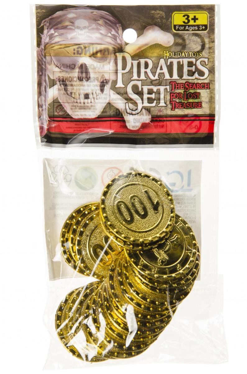 LG-Imports LG Imports piratenmunten 12 stuks - Goud