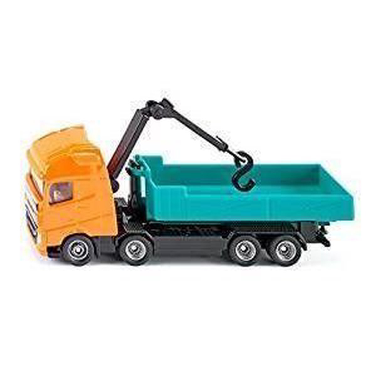 Siku Volvo vrachtwagen met kraan/groen 12 cm (1683) - Geel