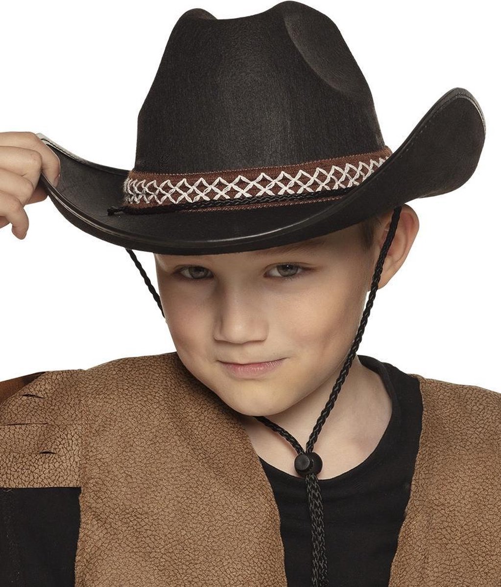 Boland cowboyhoed junior - Zwart