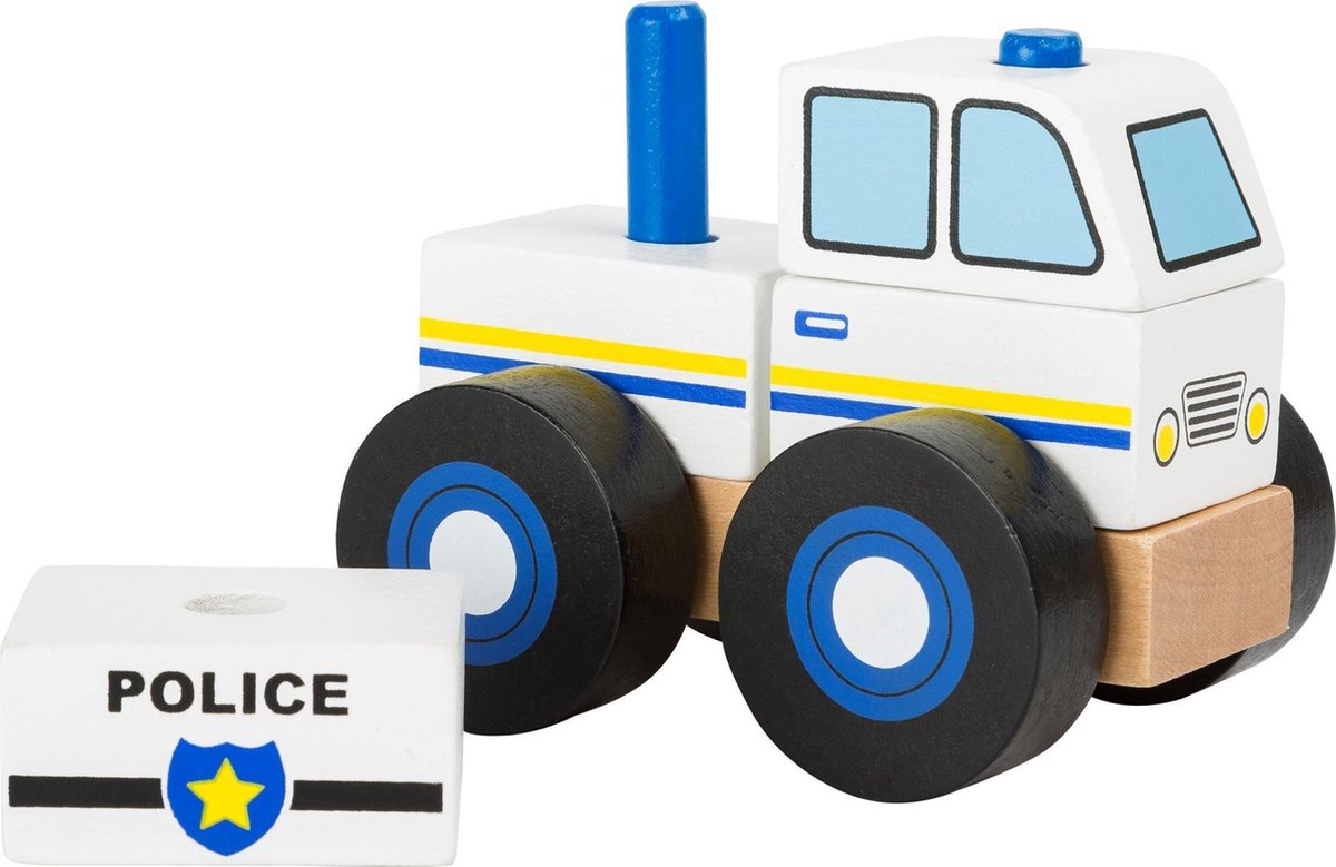 Small Foot Politie auto bouwvoertuig