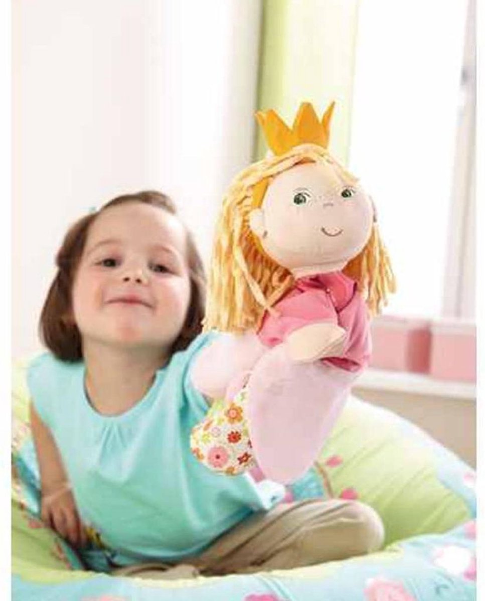 HABA handpop prinses 25 cm - Roze