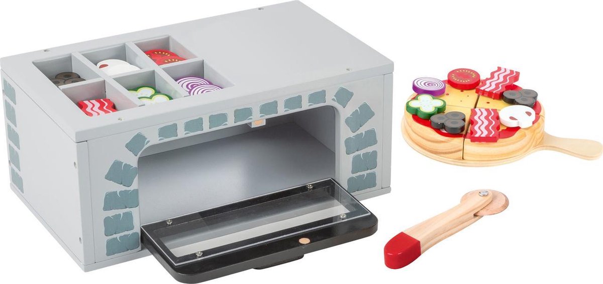Small Foot pizzaoven 25 delig 28 x 16 x 12 cm - Grijs
