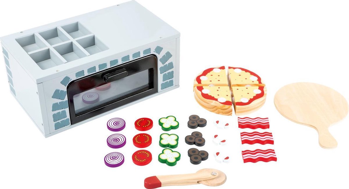 Small Foot pizzaoven 25 delig 28 x 16 x 12 cm - Grijs