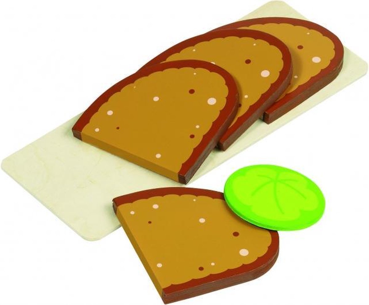 Goki Sneetjes Brood en Blaadje SLA - Bruin