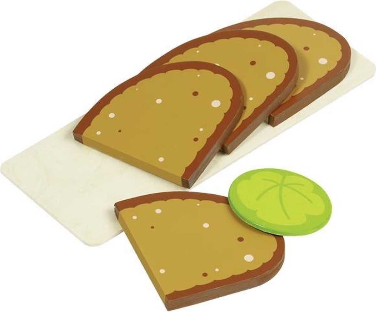 Goki Sneetjes Brood en Blaadje SLA - Bruin