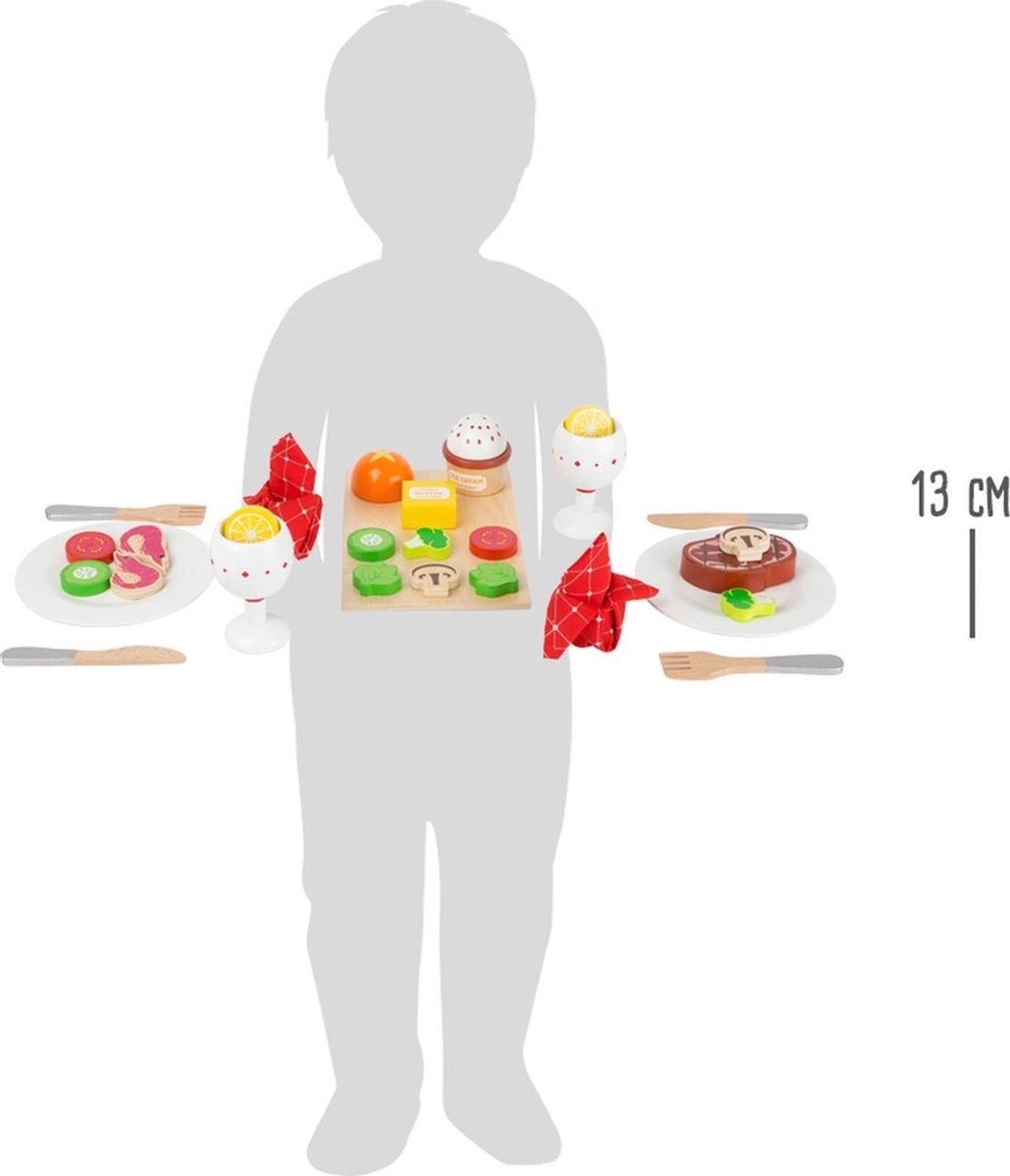 Small Foot houten etenswaren diner 31 delig