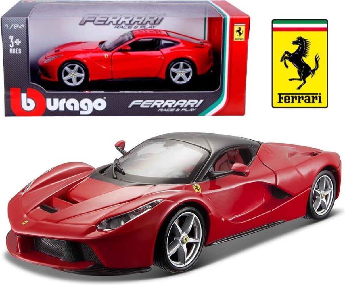 Bburago schaalmodel Ferrari La Ferrari 1:24/zwart - Rood