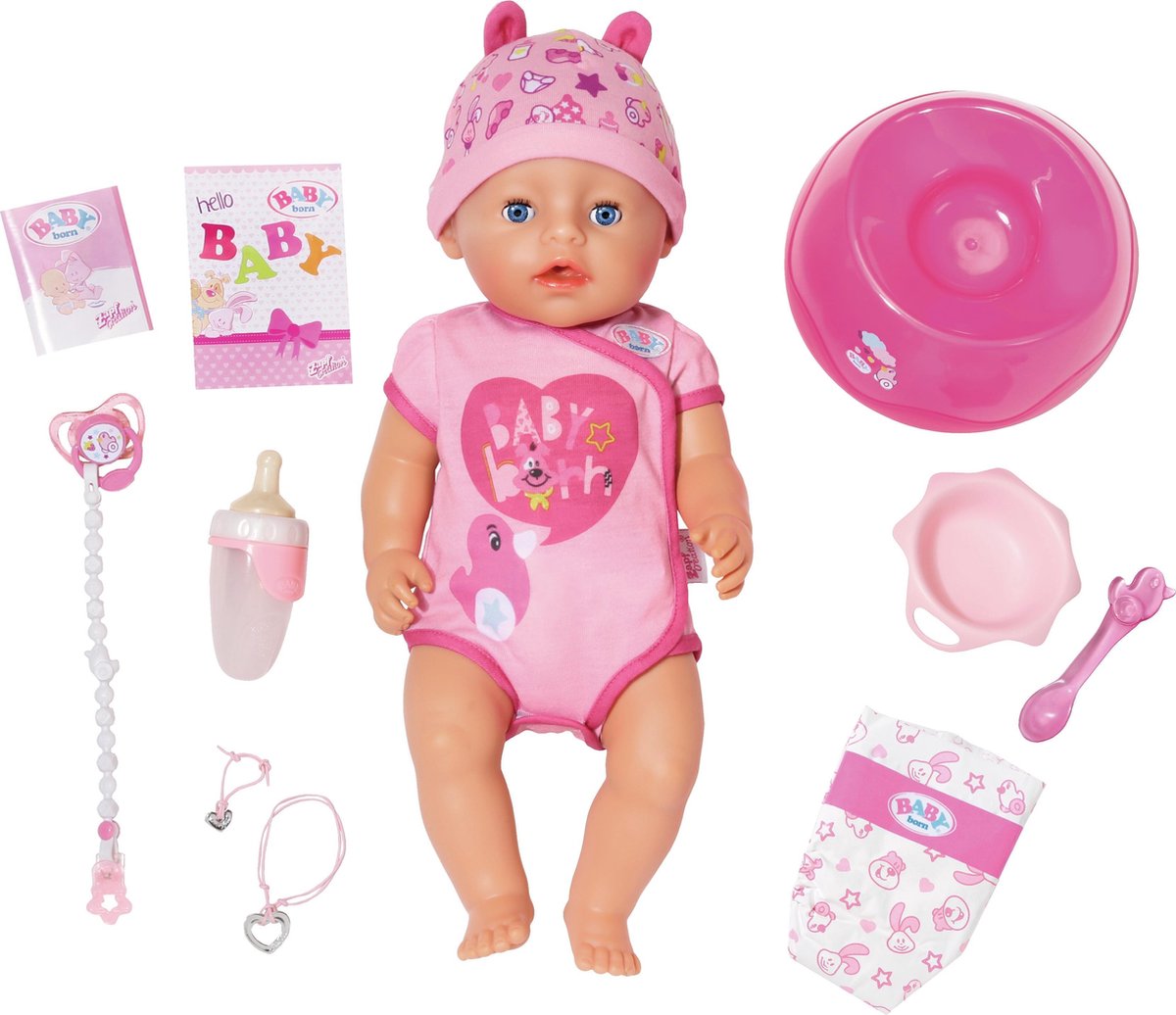 Baby Born babypop Soft Touch 43 cm 8 delig - Roze