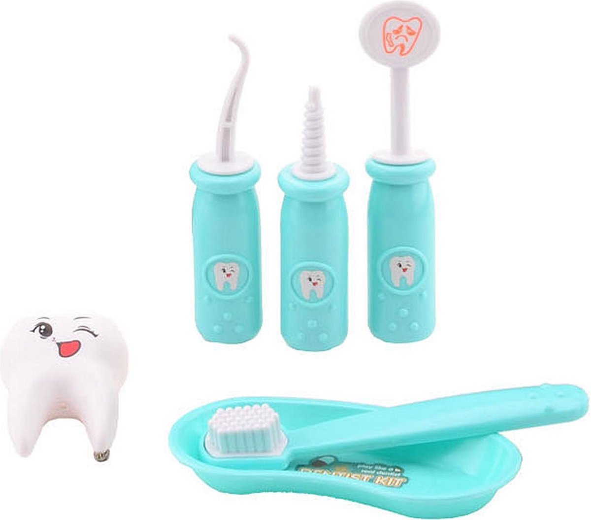 Johntoy Tandarts speelset 6 delig - Turquoise