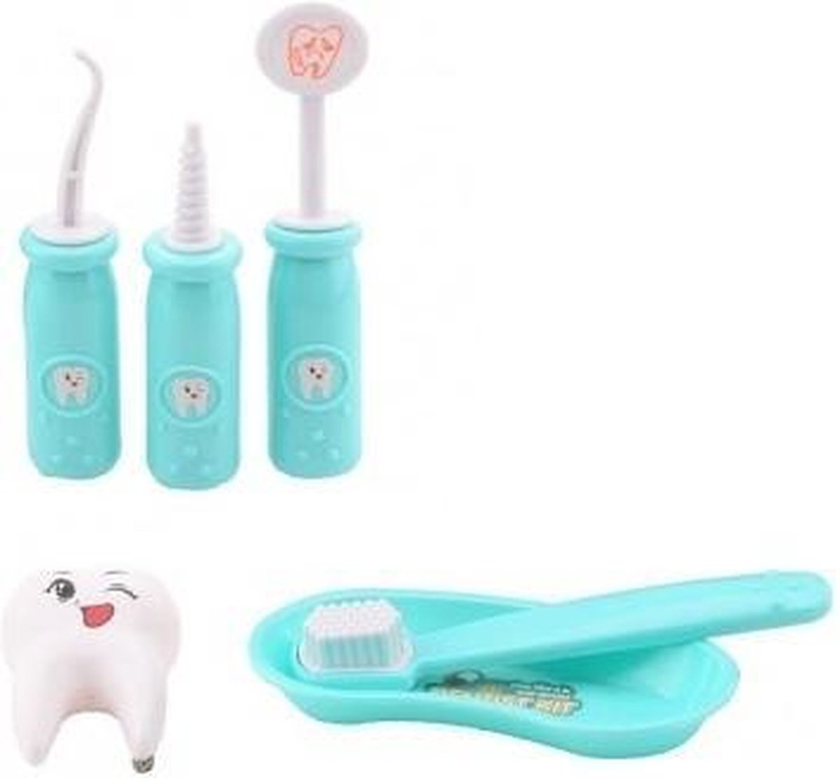 Johntoy Tandarts speelset 6 delig - Turquoise