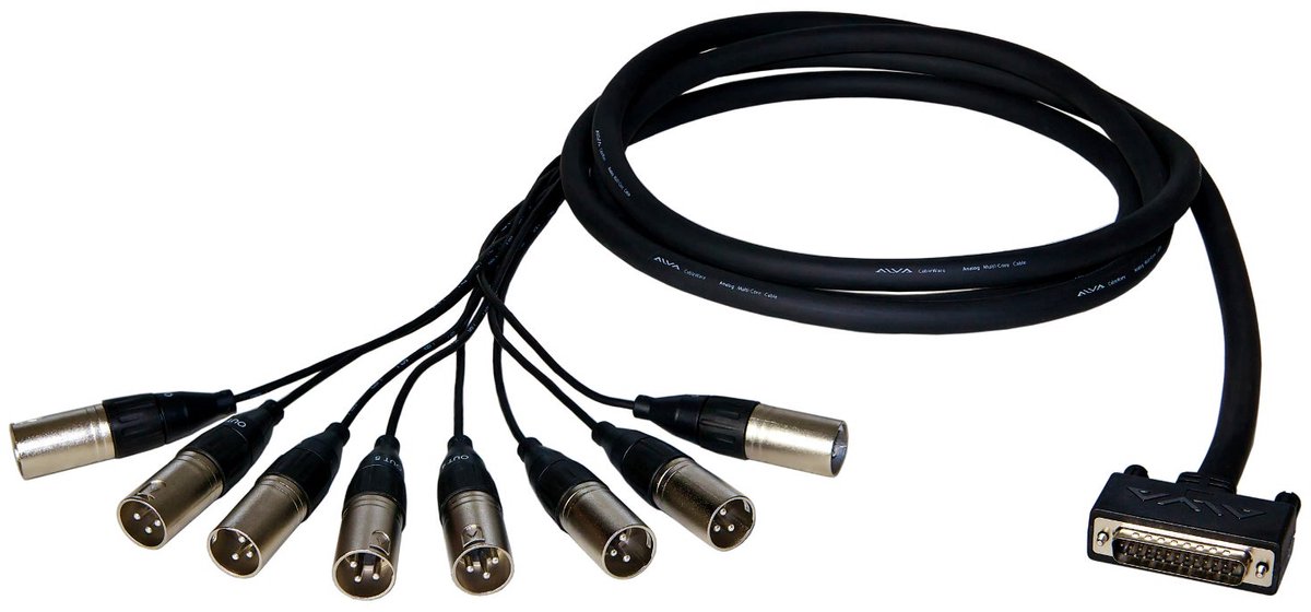 Alva AO25-8X3 Premium Analog Cable: D-sub25 -> 8x XLR-male 3m