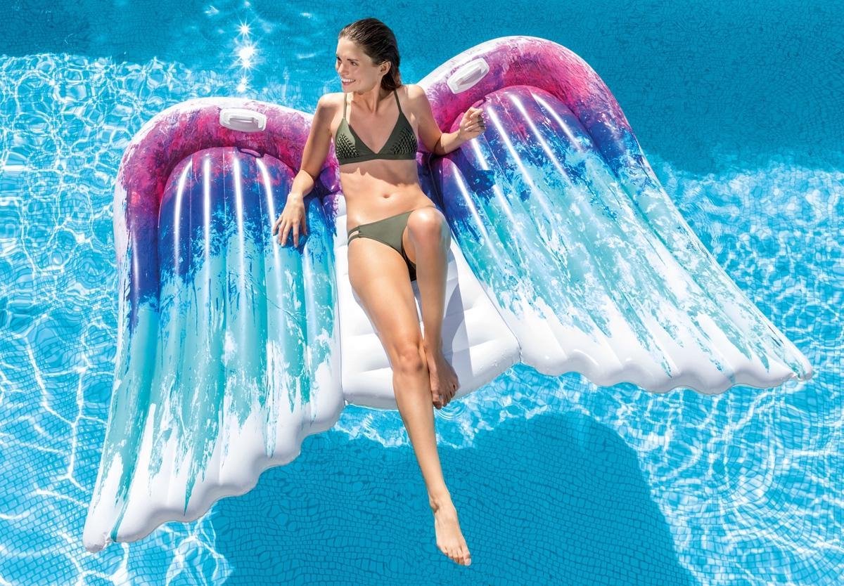 Intex luchtbed Angel Wings 251 x 106 cm multicolor