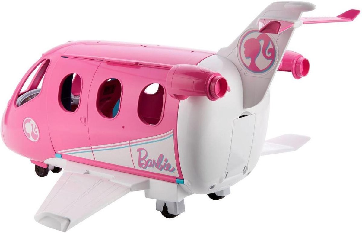 Mattel Barbie Travel vliegtuig meisjes 56 cm - Roze