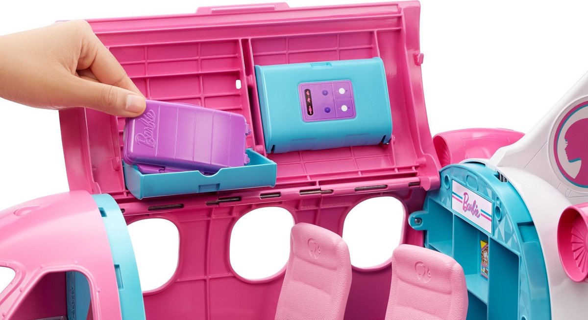 Mattel Barbie Travel vliegtuig meisjes 56 cm - Roze