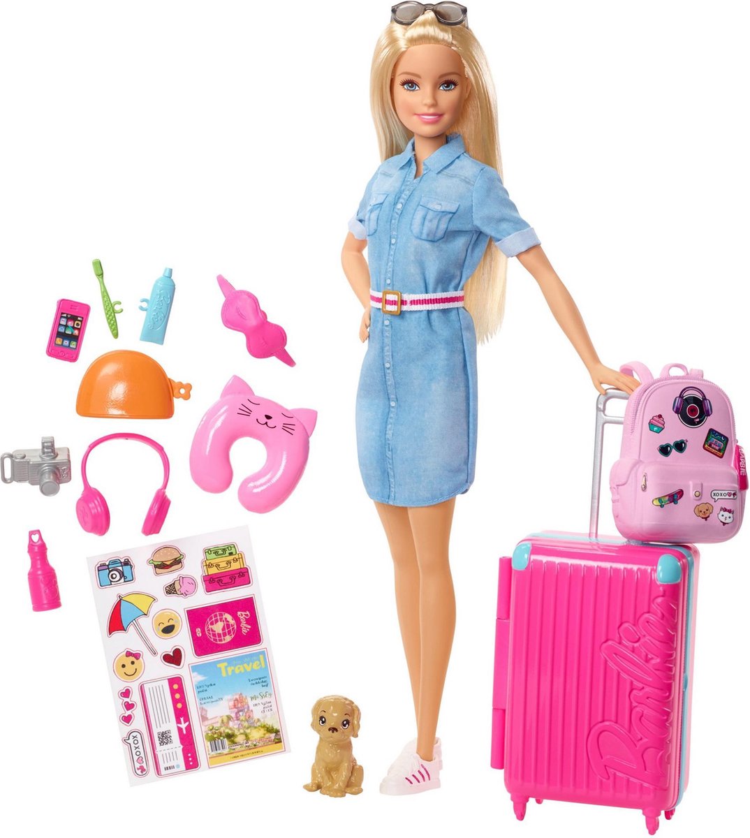 Mattel Barbie tienerpop Dreamhouse Adventures op reis 30 cm - Roze