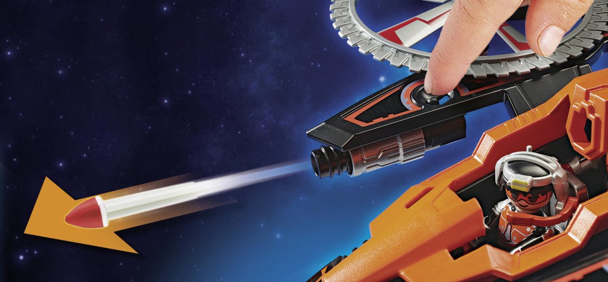 Playmobil Galaxy Police Piratenhelikopter 74 delig (70023)