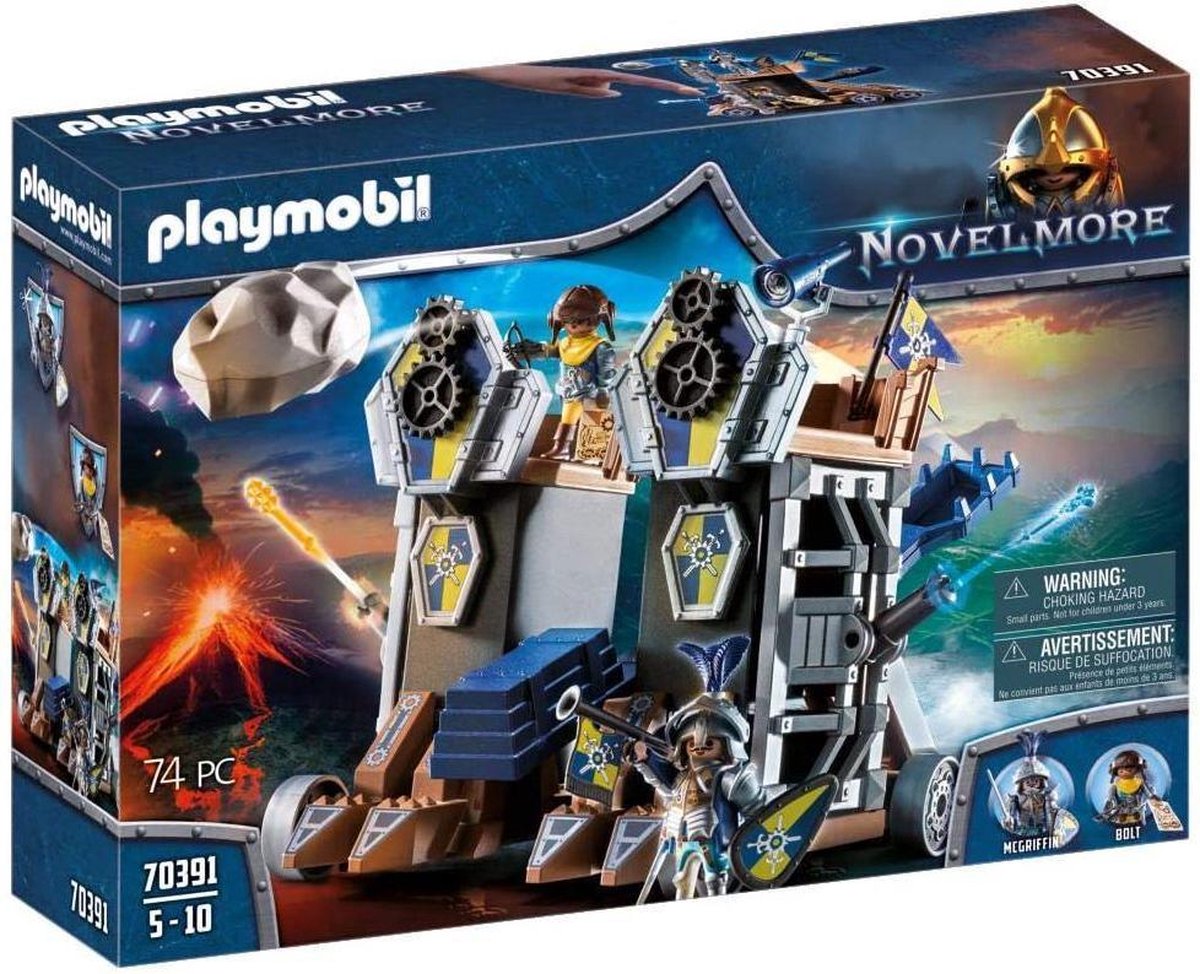 Playmobil Novelmore Katapultfort 74 delig (70391) - Blauw