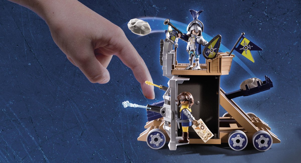 Playmobil Novelmore Katapultfort 74 delig (70391) - Blauw