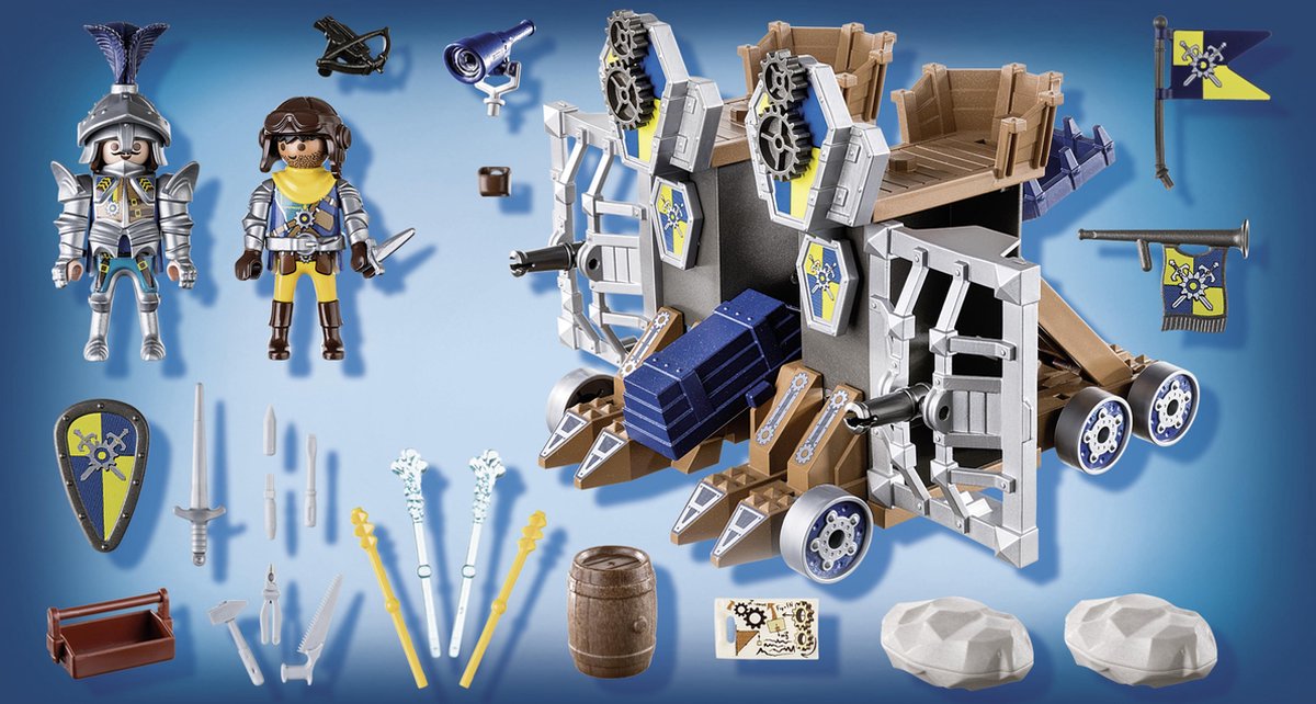 Playmobil Novelmore Katapultfort 74 delig (70391) - Blauw