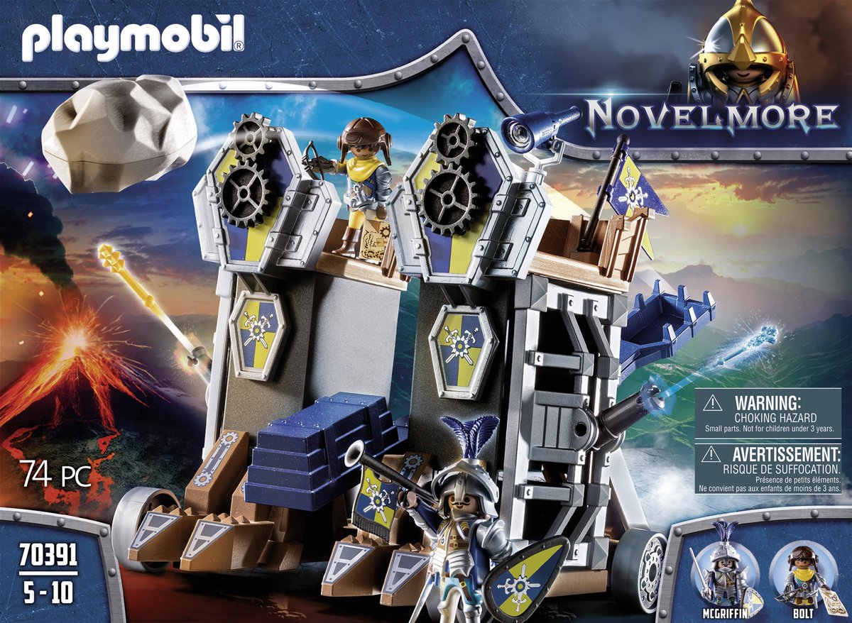 Playmobil Novelmore Katapultfort 74 delig (70391) - Blauw