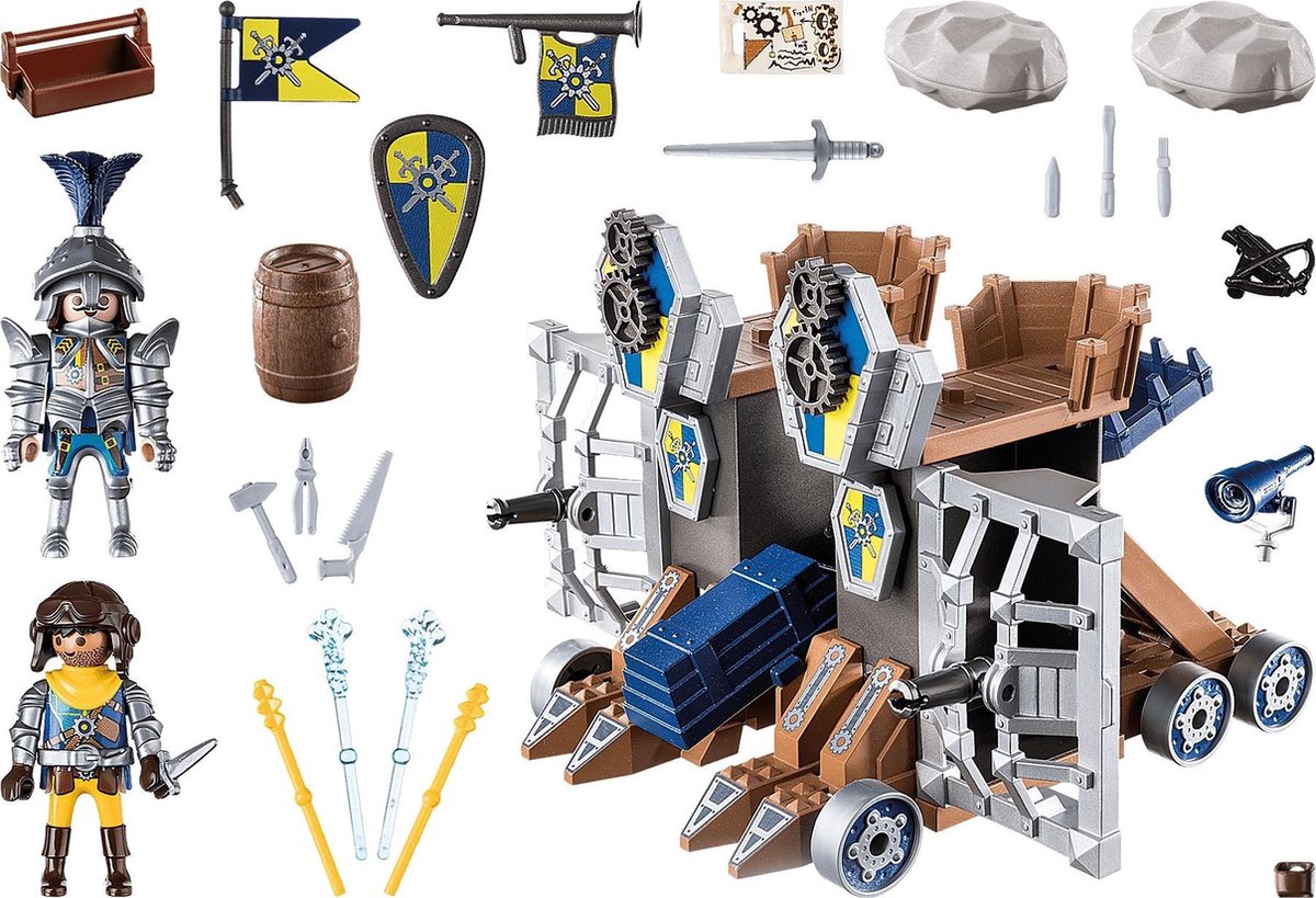 Playmobil Novelmore Katapultfort 74 delig (70391) - Blauw