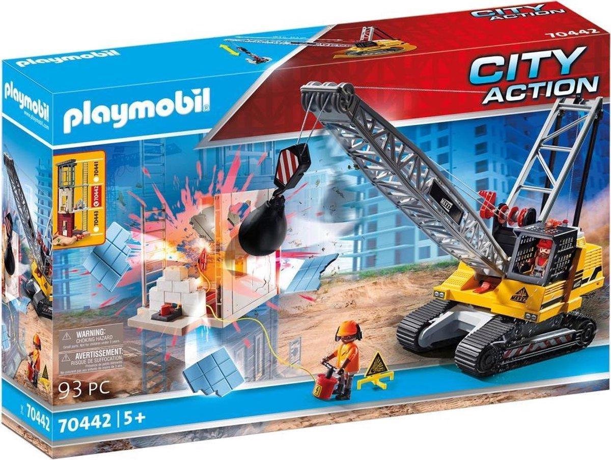 Playmobil City Action Kabelgraafmachine (70442) - Geel