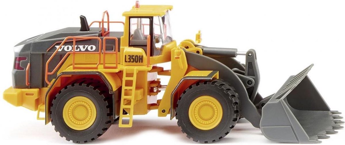 Wiking miniatuurvoertuig Volvo L350H die cast zink 1:87/grijs - Geel