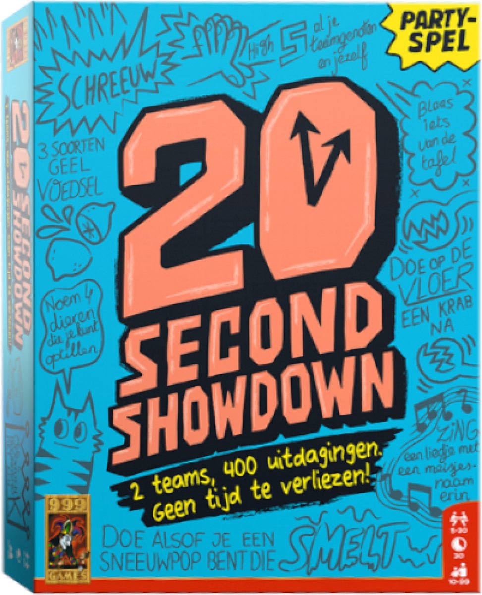 999Games kaartspel 20 Second Showdown - Blauw