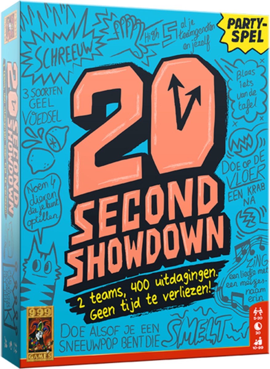 999Games kaartspel 20 Second Showdown - Blauw