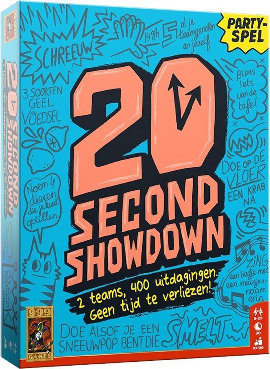 999Games kaartspel 20 Second Showdown - Blauw