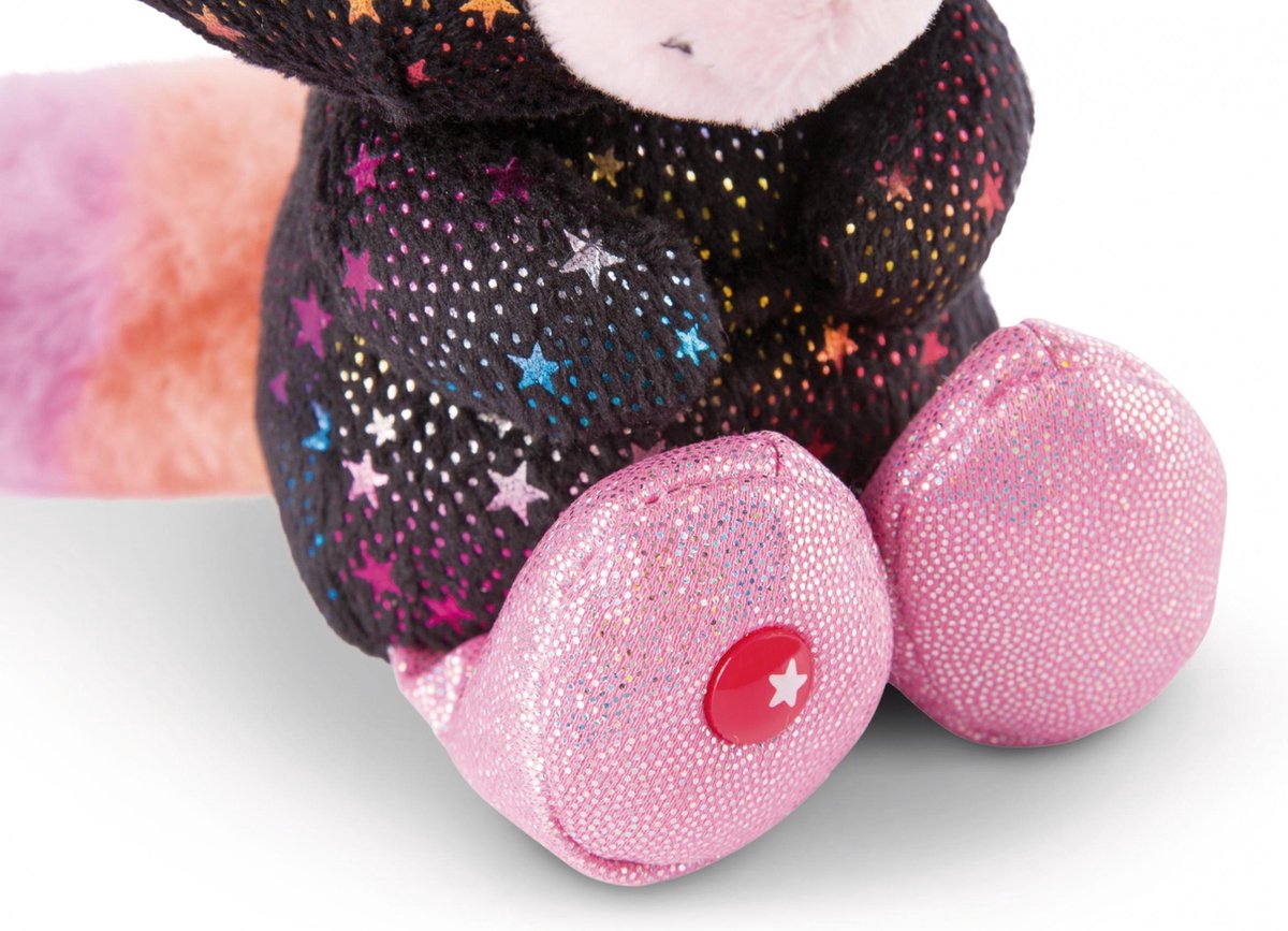 Nici knuffel Glubschis unicorn junior 15 cm pluche - Zwart