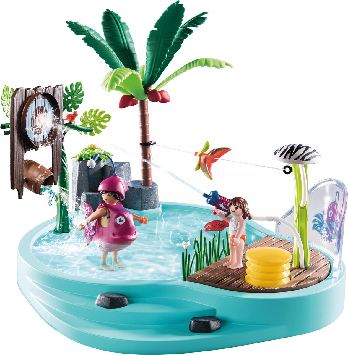 Playmobil Family Fun Leuk zwembad met watersplash (70610)