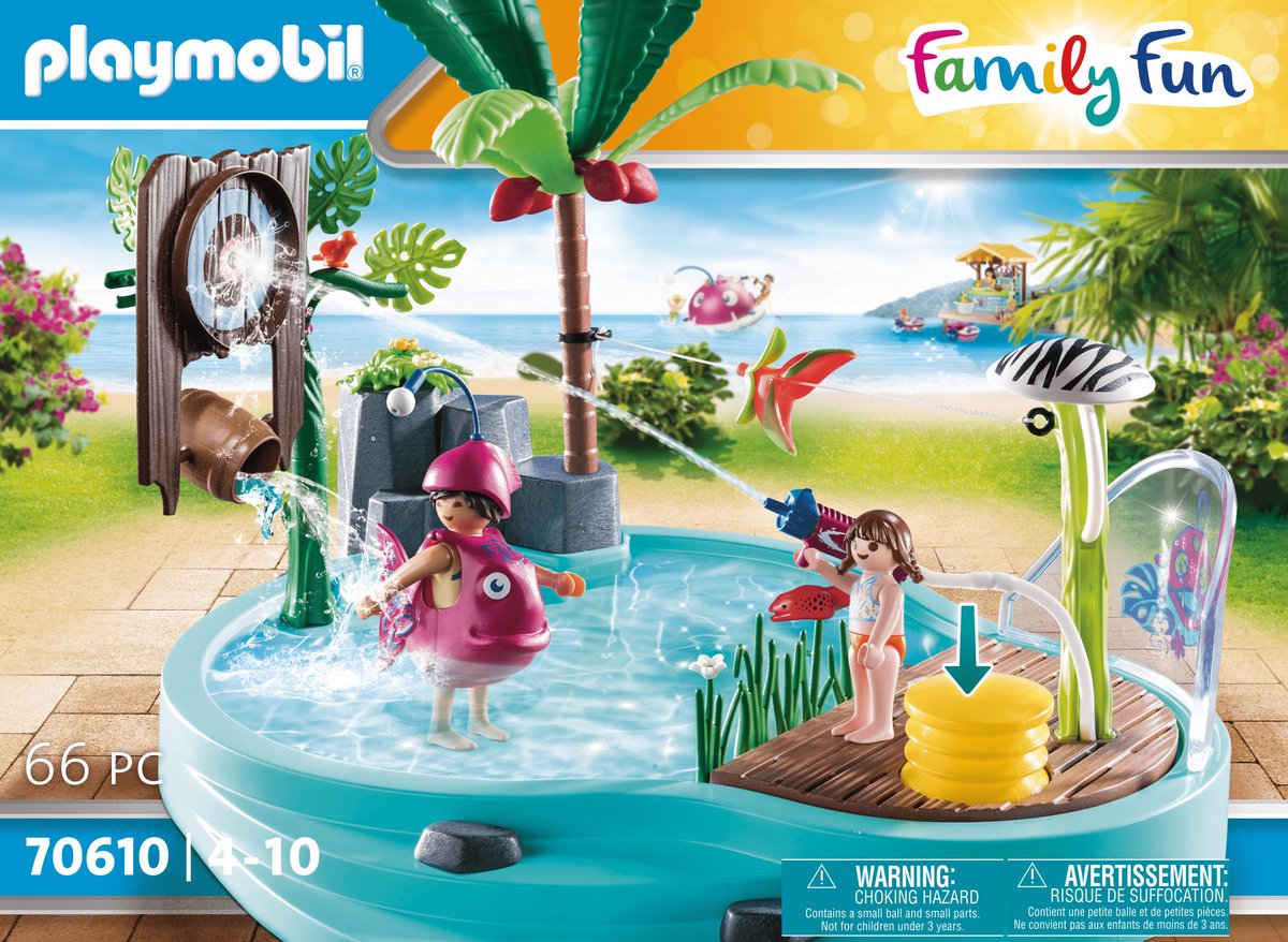 Playmobil Family Fun Leuk zwembad met watersplash (70610)