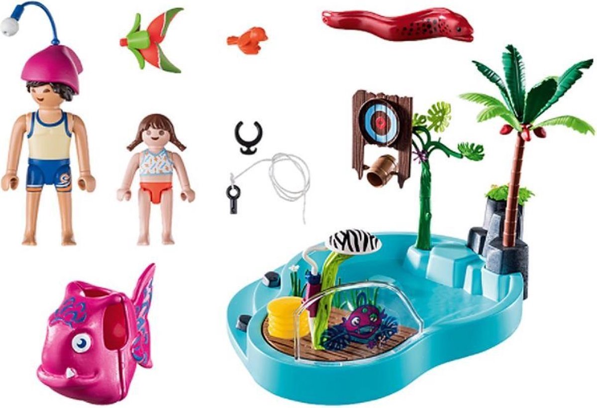 Playmobil Family Fun Leuk zwembad met watersplash (70610)