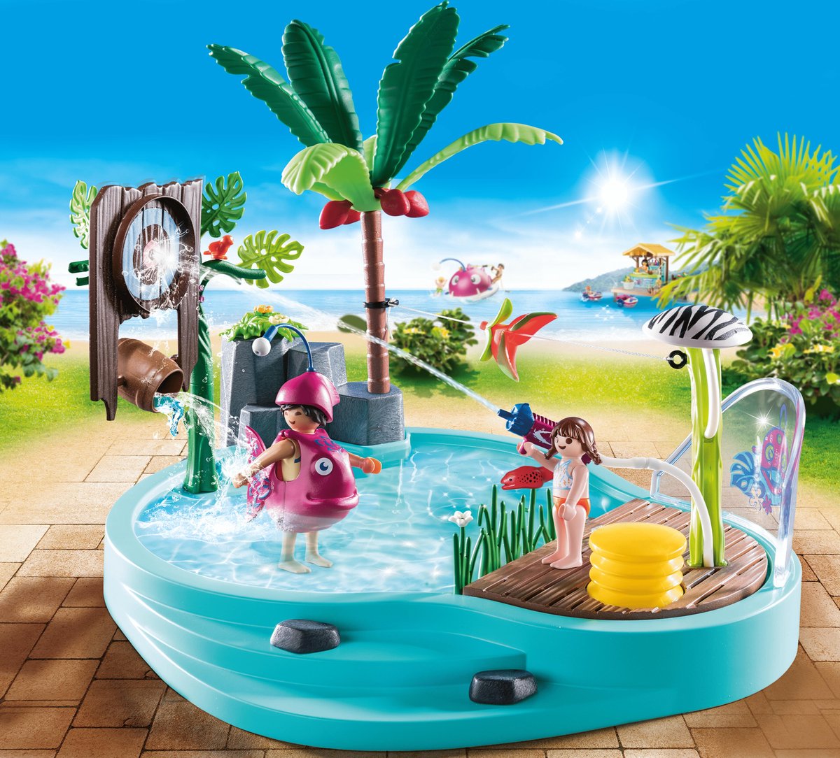 Playmobil Family Fun Leuk zwembad met watersplash (70610)