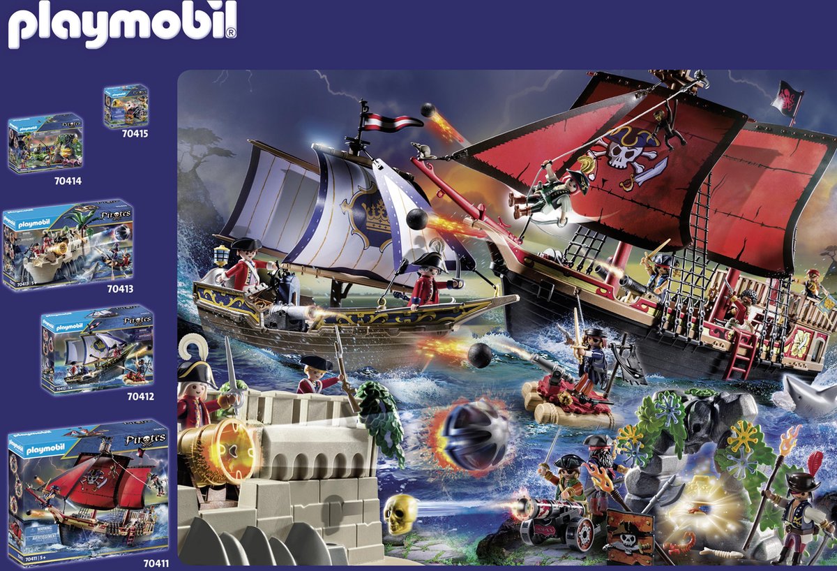 Playmobil Pirates Adventskalendar Schattenjacht (70322)