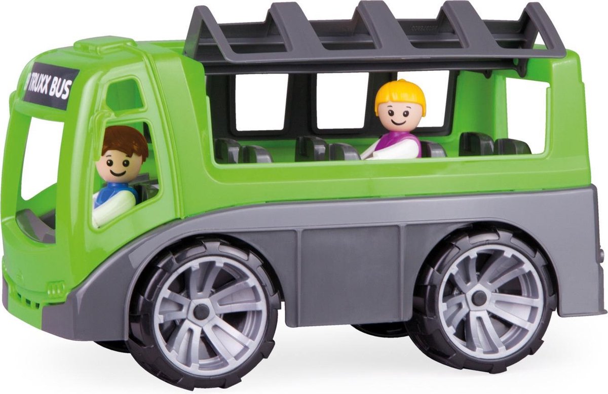 Lena tourbus Truxx junior 28 x 16 cm grijs/ 3 delig - Groen