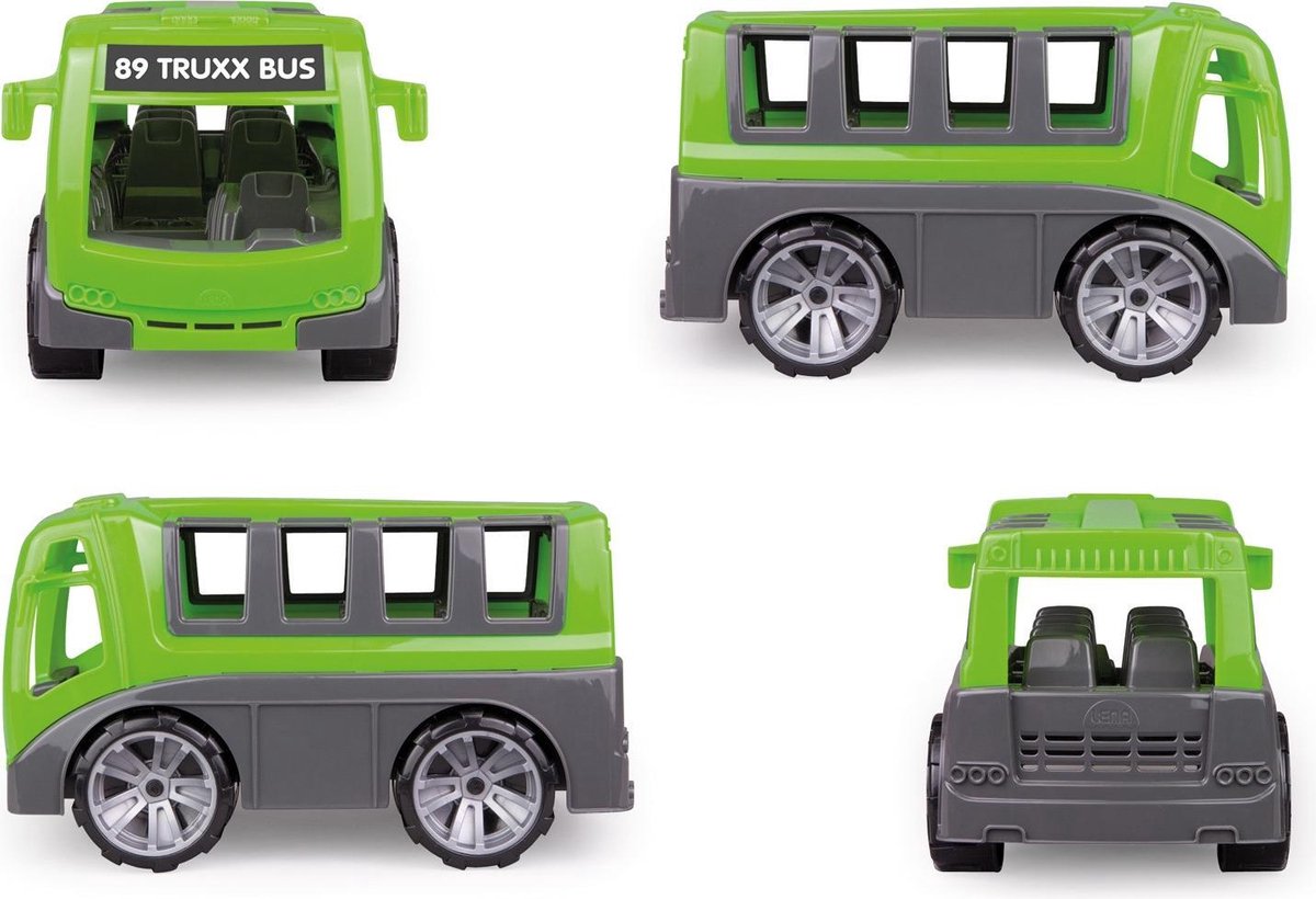 Lena tourbus Truxx junior 28 x 16 cm grijs/ 3 delig - Groen